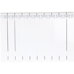 STOUT ALPHA 500 10 секций радиатор биметаллический боковое подключение (белый RAL 9016)