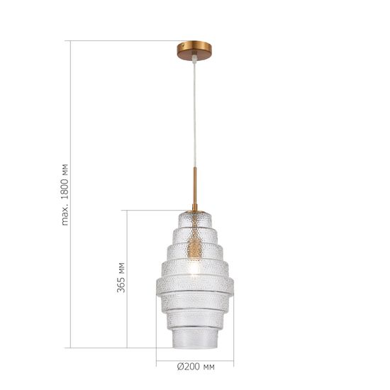 SL1001.213.01 Подвес ST-Luce Латунь/Прозрачный E27 1*40W REXITE