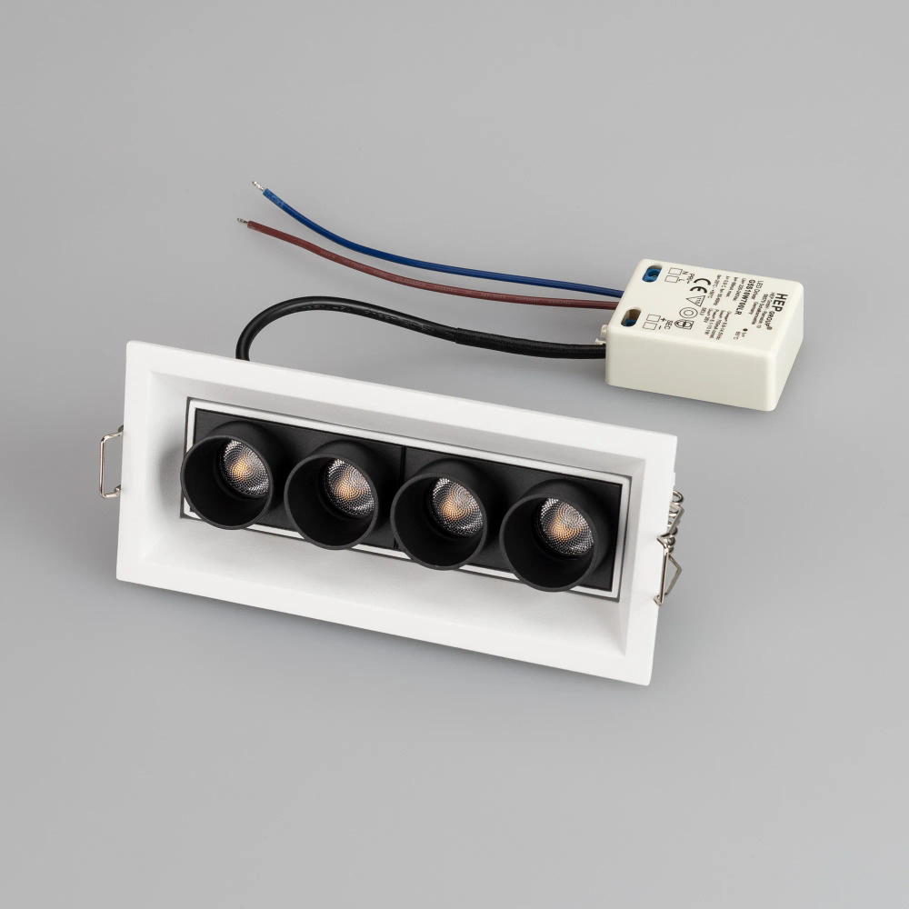 Светильник MS-ORIENT-BUILT-TURN-TC-S67x150-10W Warm3000 (WH-BK, 30 deg, 230V) (Arlight, IP20 Металл, 5 лет) 031929