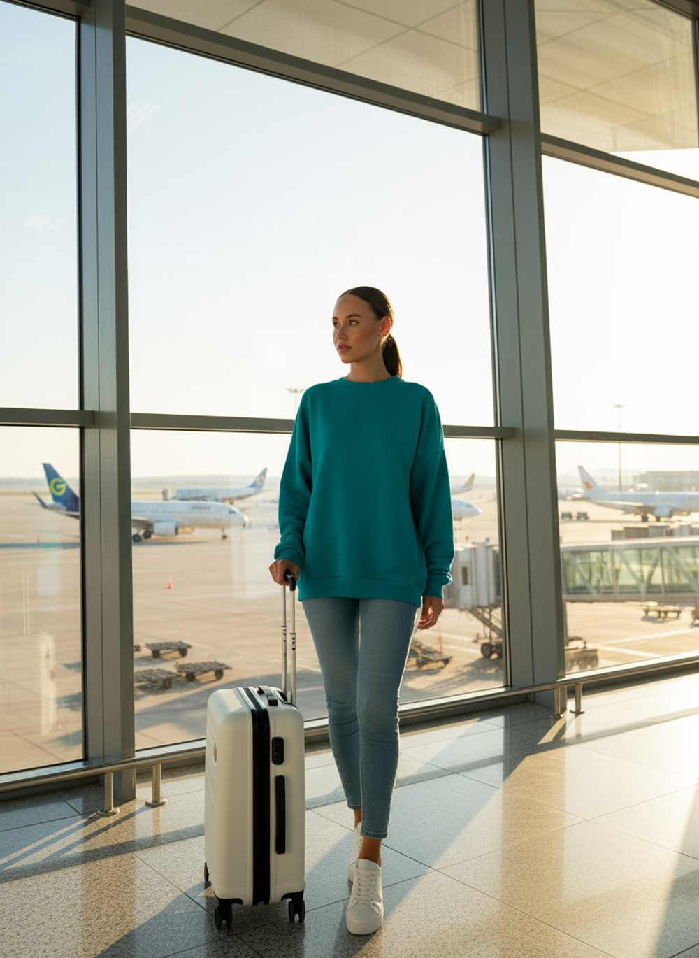 Свитшот женский оверсайз хлопок толстовка с начесом