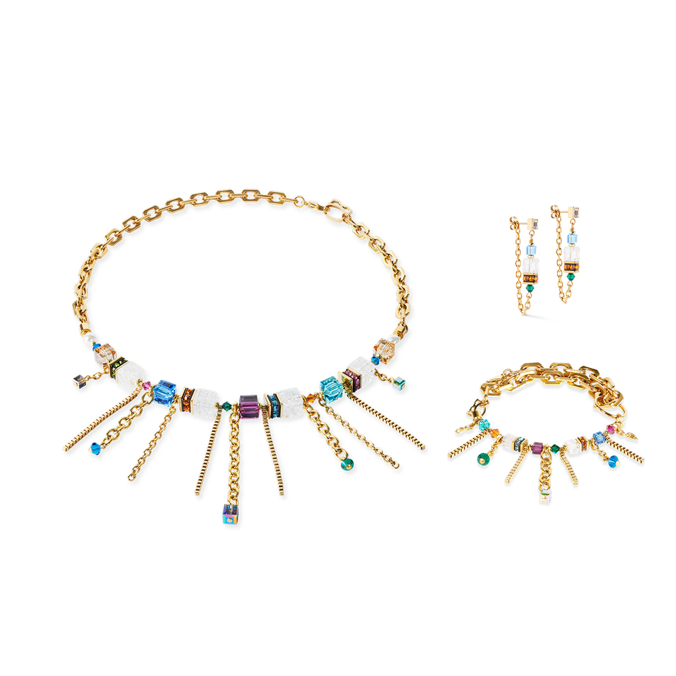 Серьги Coeur de Lion Multicolour Gold 3020/21-1516
