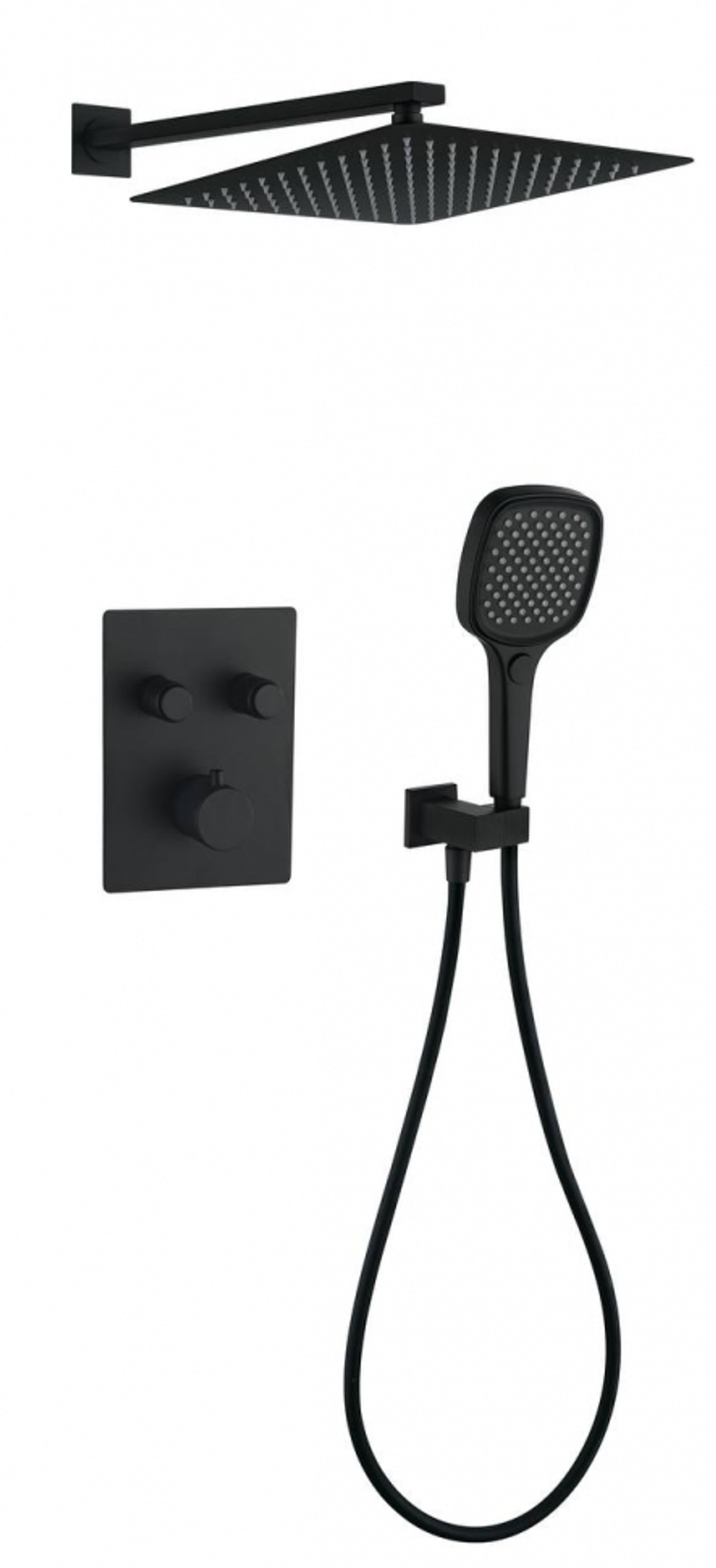 Душевая система скрытого монтажа Grocenberg GB5040BL с Термостатом Vernet (Франция)