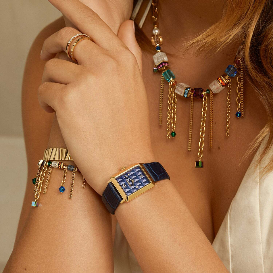 Колье Coeur de Lion Multicolour Gold 3020/10-1516