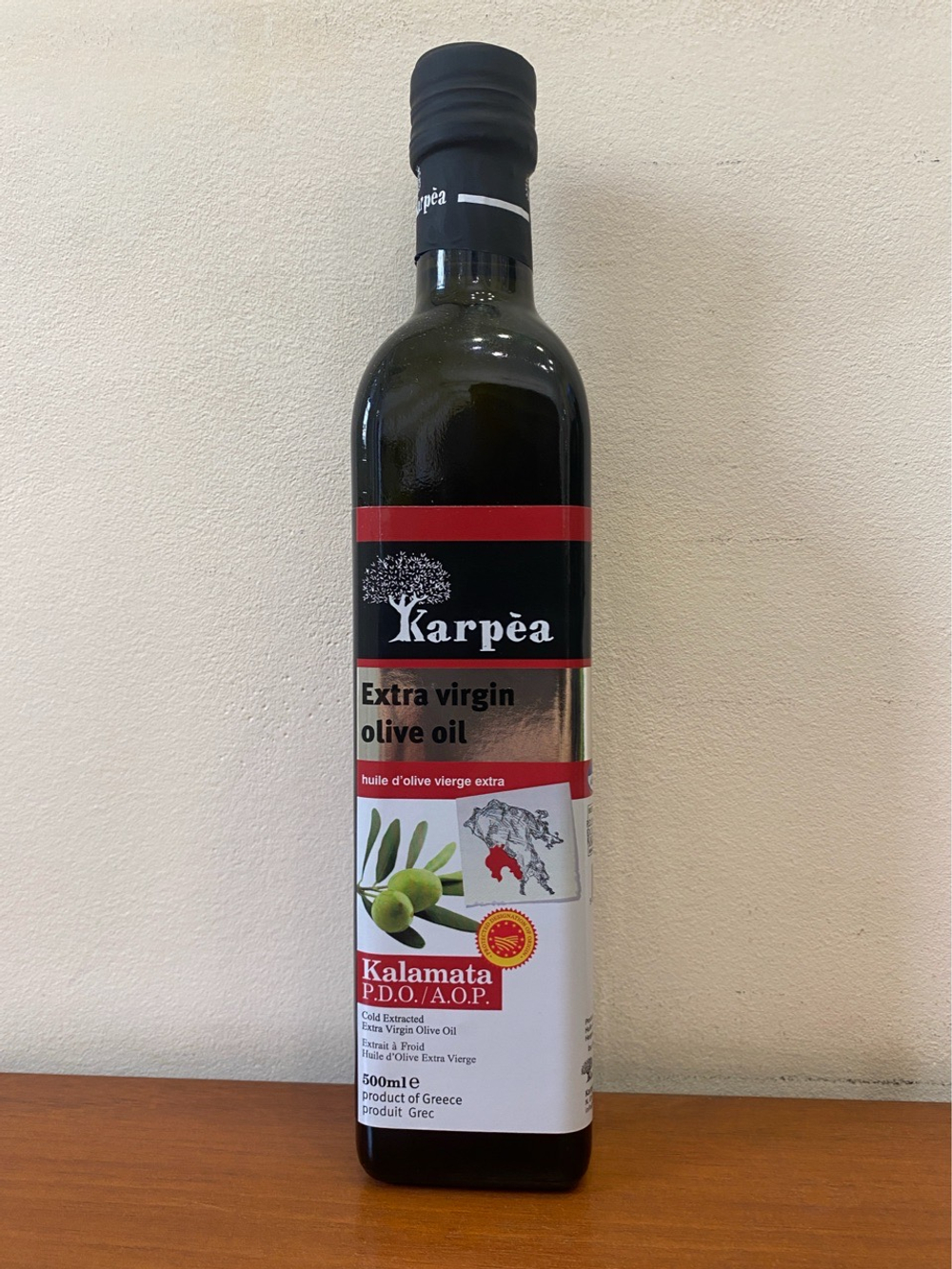 Оливковое масло Karpea KALAMATA D.O.P. Extra Virgin 0.5 л, Греция