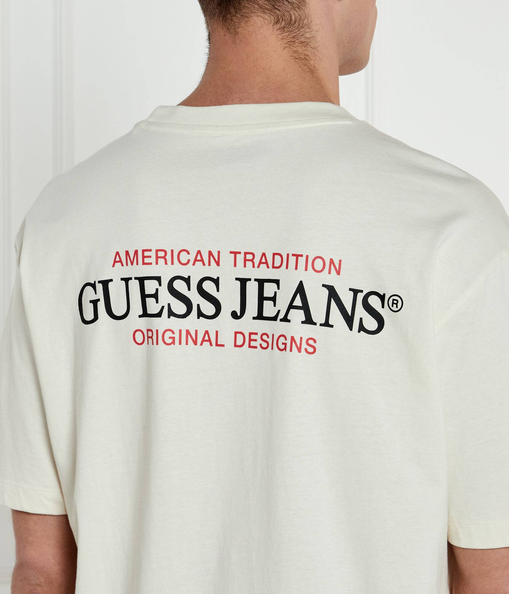Футболка AMERICAN Guess Jeans - экрю(M4BI75 K8FQ4)