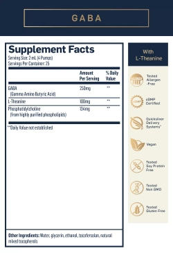 GABA Liposomal with L-Theanine 50 мл Quicksilver Scientific