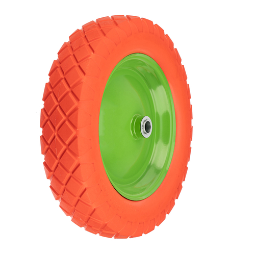 СИБРТЕХ Колесо полиуретановое 4.80/4-8 длина оси 90мм подшипник 20мм