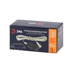 ENIT-3 ЭРА Трансформатор для подключения низковольтных гирлянд, 220V-24V, IP44, 3м | Гирлянды