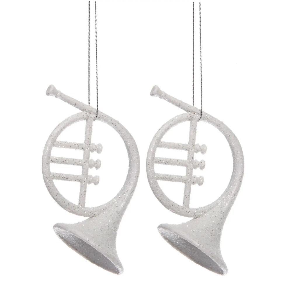 Подвеска «Музыкальная вечеринка» 12 см (набор 2 шт), Белый