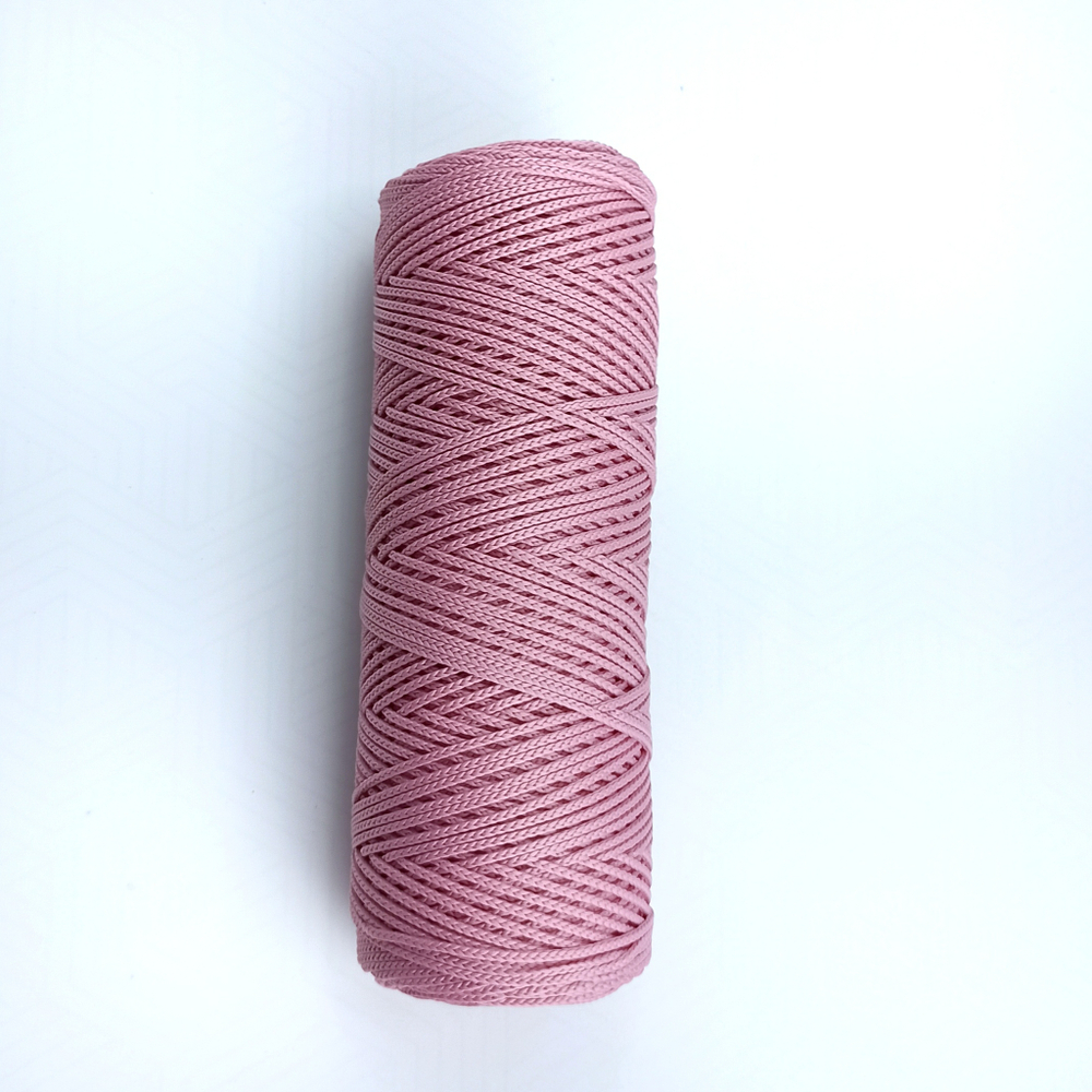 Полиэфирный шнур круглый 1 мм Розовый