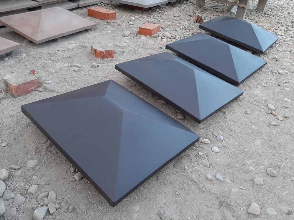 Крышка на колонну столба Классика четырехскатная