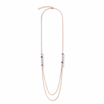 Колье Coeur de Lion Blue 5053/10-0700 цвет голубой, синий, прозрачный