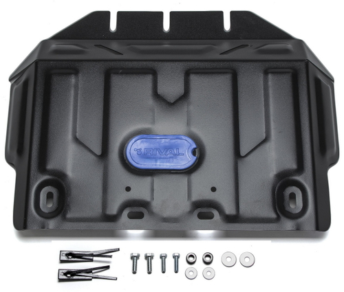 Защита картера Rival для Lexus GX 460 (V - 4.6) 2009-2013 2013-н.в./Toyota Land Cruiser Prado 150 (V - 2.7; 3.0D; 4.0) 2009-2013/Toyota Land Cruiser Prado 150 рестайлинг (V - 2.7; 2.8D; 3.0D; 4.0) 2013-2017/Toyota Land Cruiser Prado 150 рестайлинг (V - 2.7; 2.8D; 4.0) 2017-2020 2020-н.в. (устан-ся совместно с 111.9516.1), сталь 1.8 мм, с крепежом, штампованная, 111.5784.1
