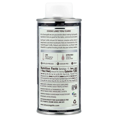 La Tourangelle, Масло черного трюфеля, 250 мл (8,45 жидк. унц.)