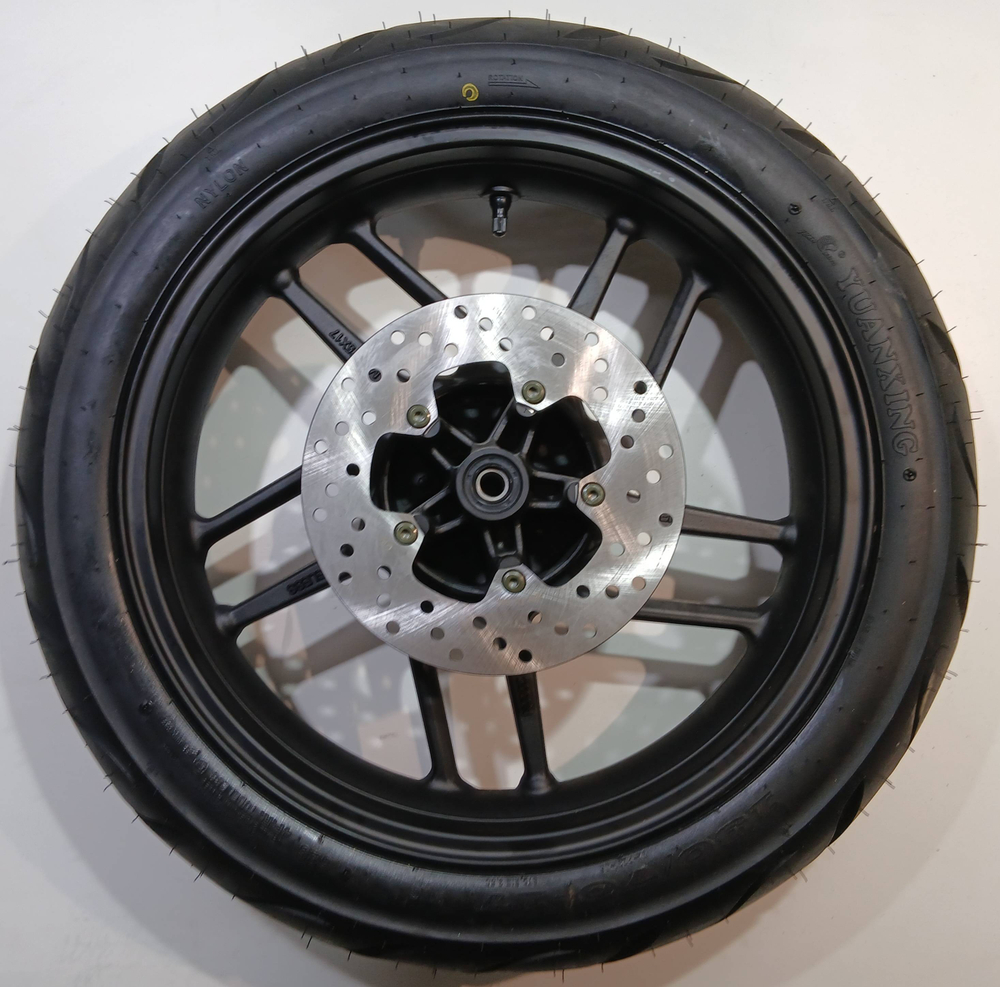 Колесо заднее в сборе с звездой и диском 130/70-17 Motoland R1 300