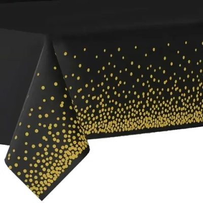 Скатерть «Руби» 137*183см цвет черный, пвх