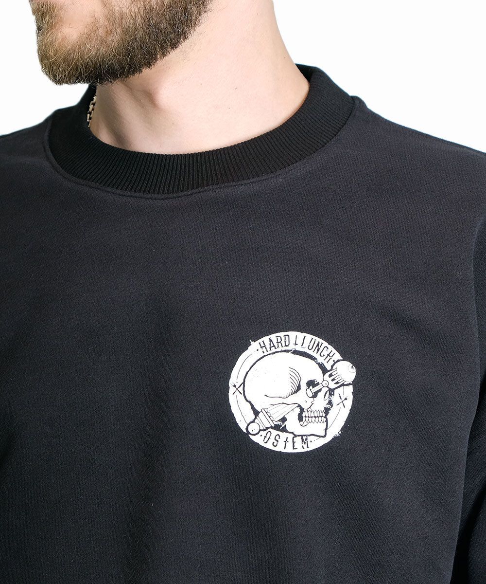 Толстовка Hardlunch x Ostem черная