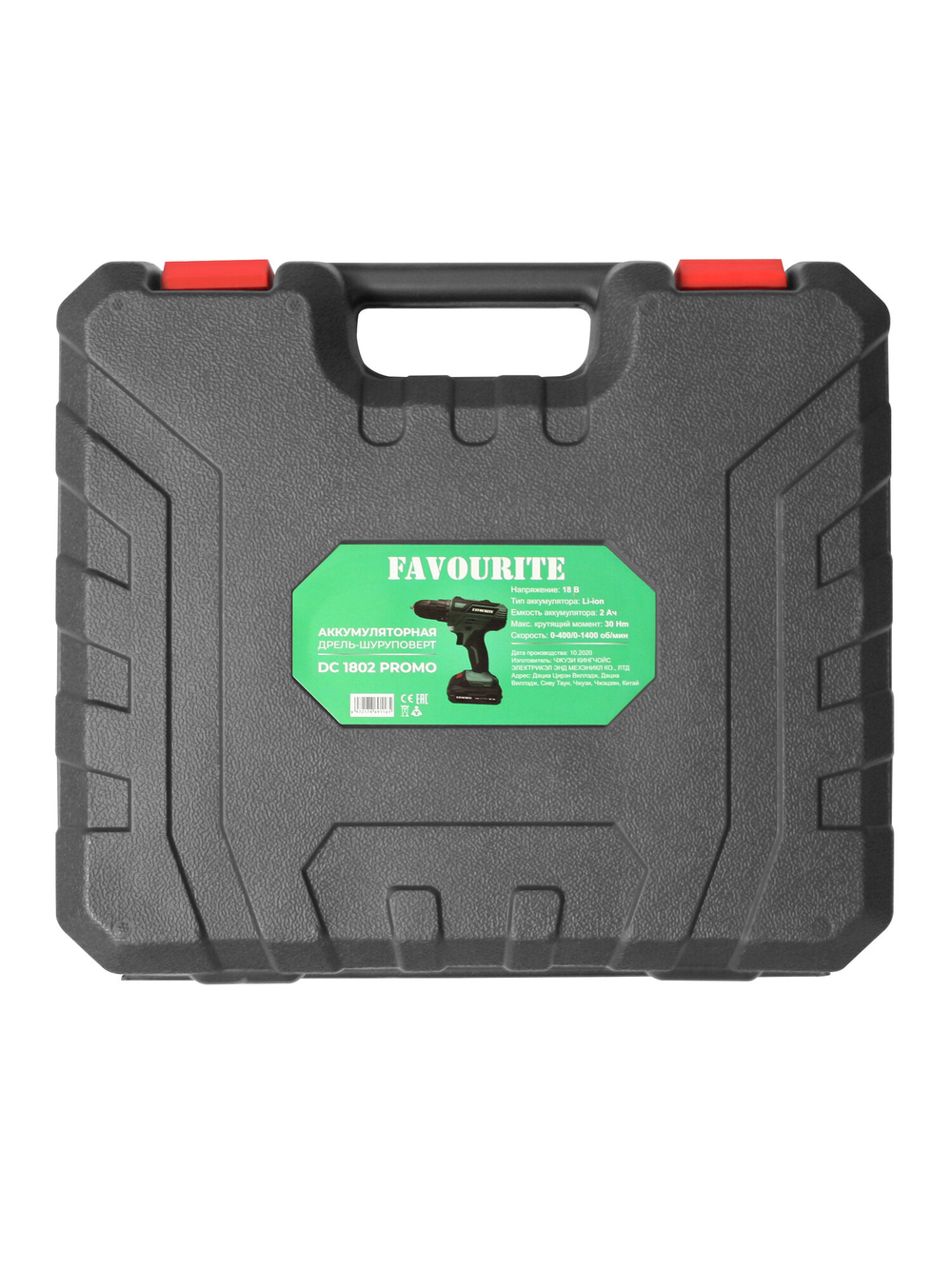 Акк. дрель-шуруповёрт FAVOURITE DC 1802 PROMO 18В, 2Ач, 30Нм Li-ion (101101802)