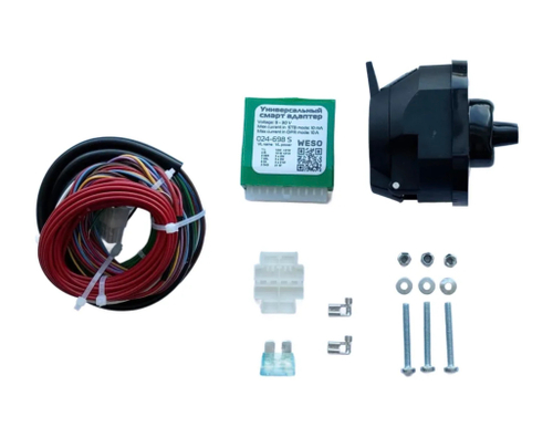 Универсальная электрика к фаркопу с блоком Smart Connect, WESO 024-698S (розетка 7-pin)