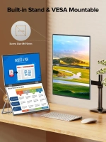 15.6" Портативный двойной монитор с откидной подставкой Delta Lite FHD IPS 1980х1080, 60 Гц