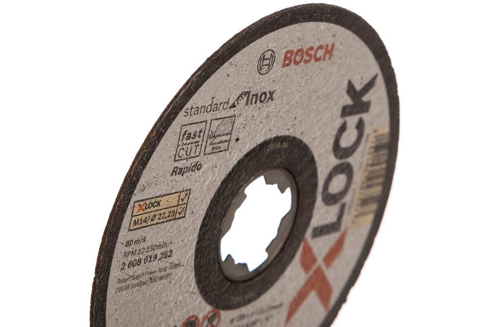 Отрезной диск по нержавеющей стали X-LOCK (125x1x22.2 мм) Bosch 2608619262