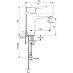 Смеситель Ideal Standard  CERAPLAN III SLIM BC568AA для раковины