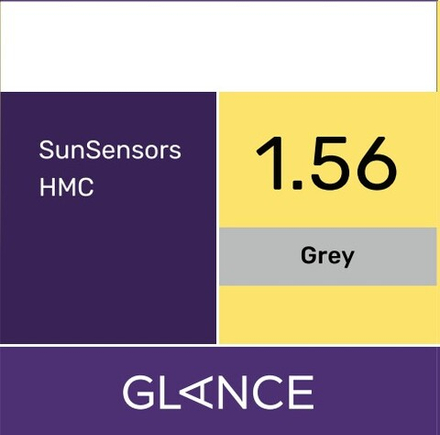Фотохромная линза для очков Glance 1.56 SunSensors Grаy HMC