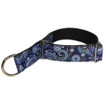 Широкий ошейник полуудавка для собак Пейсли Lapalandia 40 мм