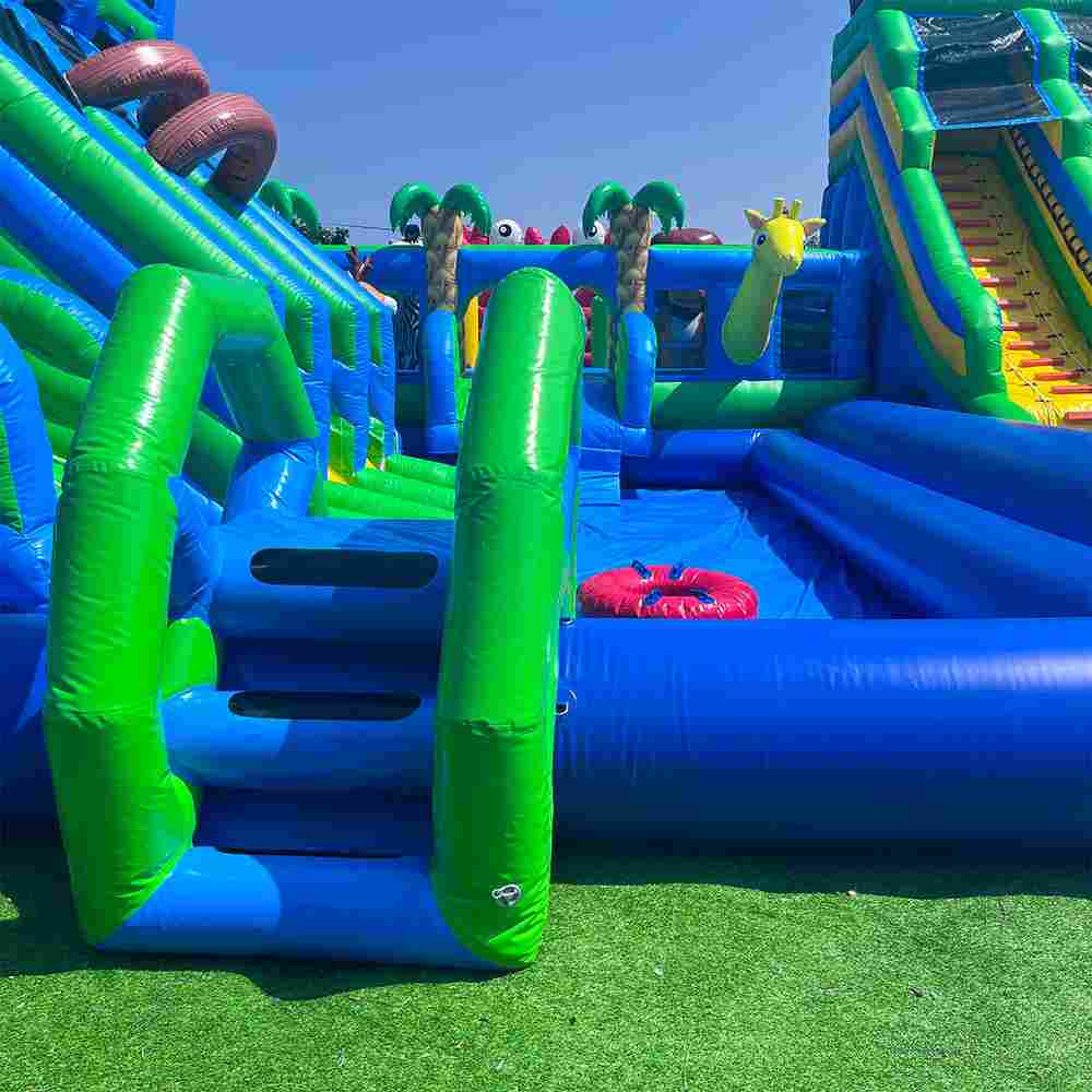 Надувной наземный аквапарк «Тропический рай», 20*15*8 м