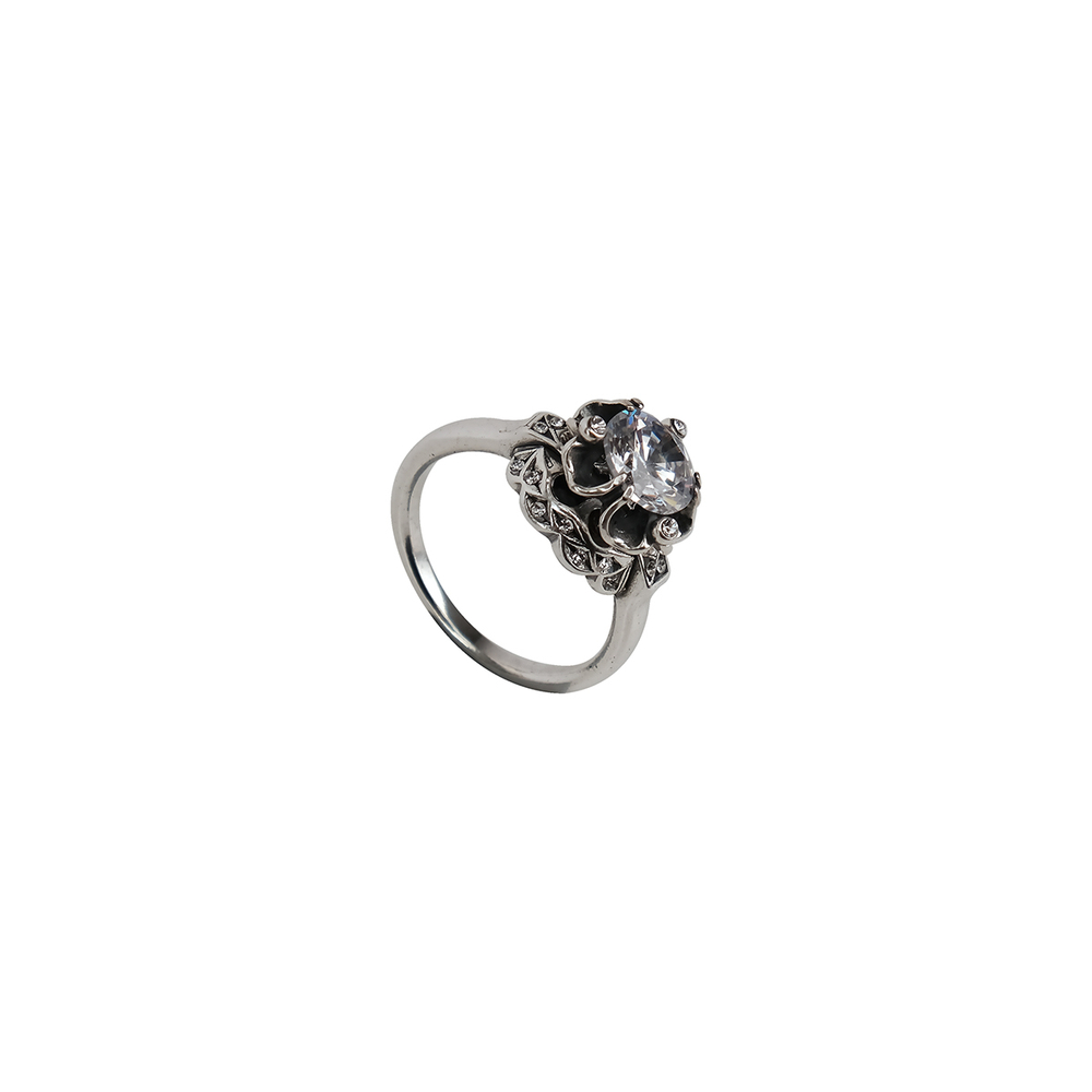 "Дурман" кольцо в серебряном покрытии из коллекции "Леди" от Jenavi