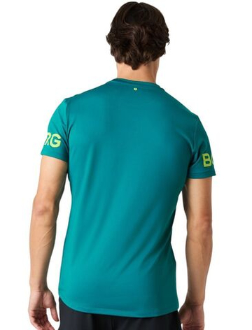Мужская теннисная футболка Björn Borg - shaded spruce