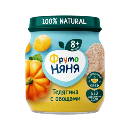 Фруто Няня телятина с овощами 100 гр