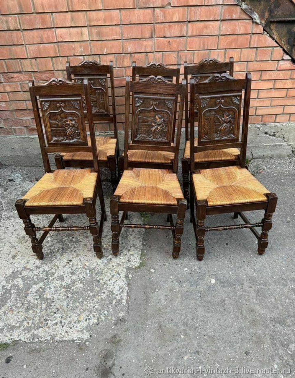 Комплект старинных стульев 6 шт