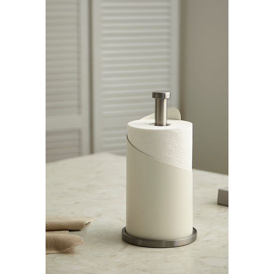 Держатель для бумажных полотенец riks, молочный