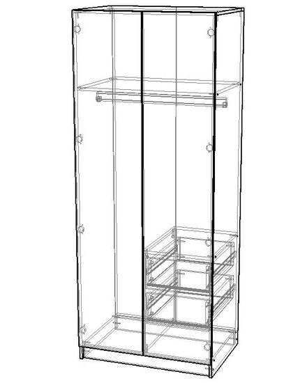 Шкаф ПАРМА-1 правый