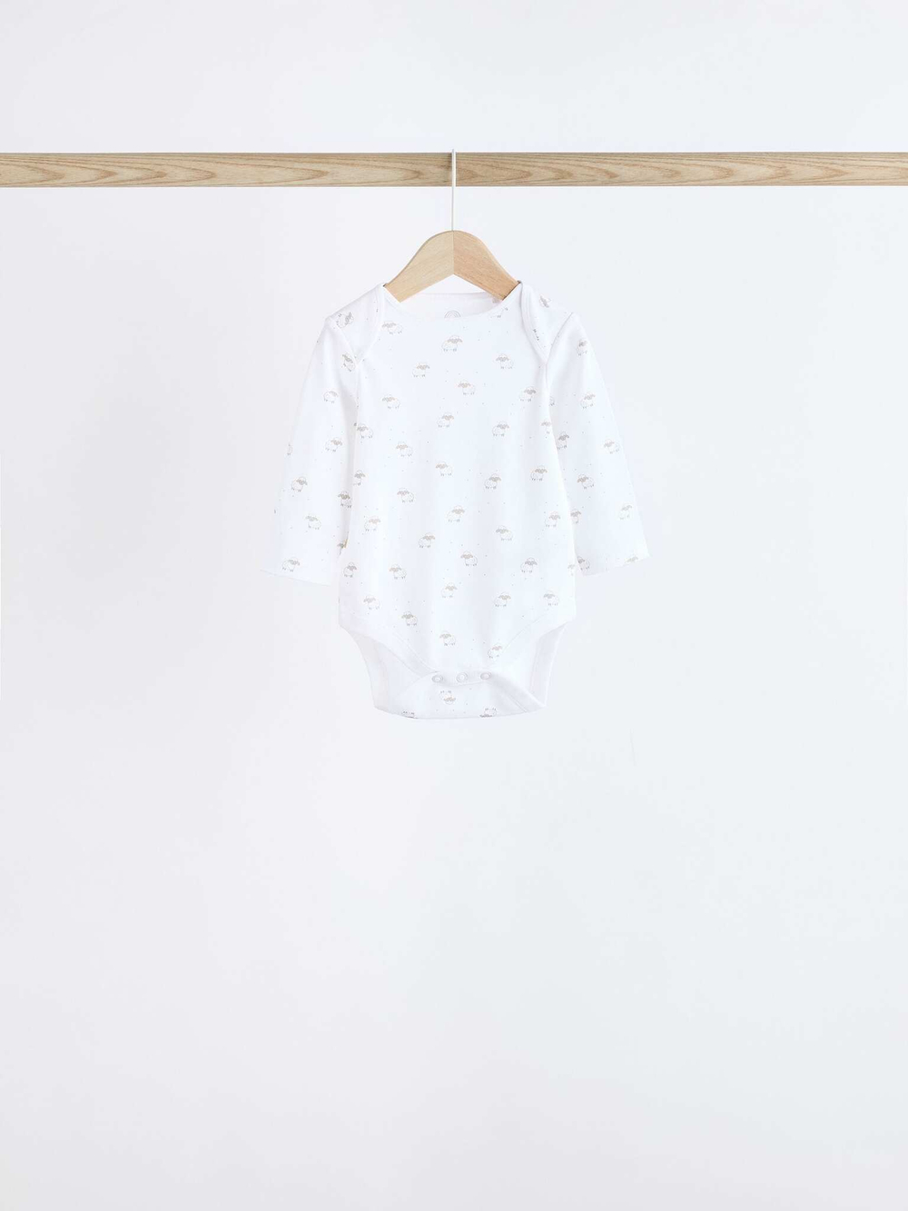 Боди с длинным рукавом для малышей Next K79-893, 7 шт., Белый