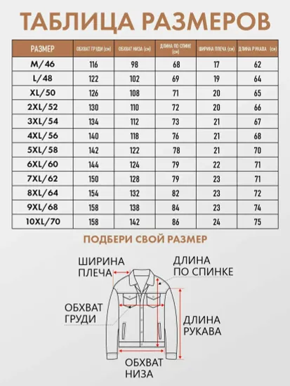 Куртка MONTANA (Турция) Размеры 46-62