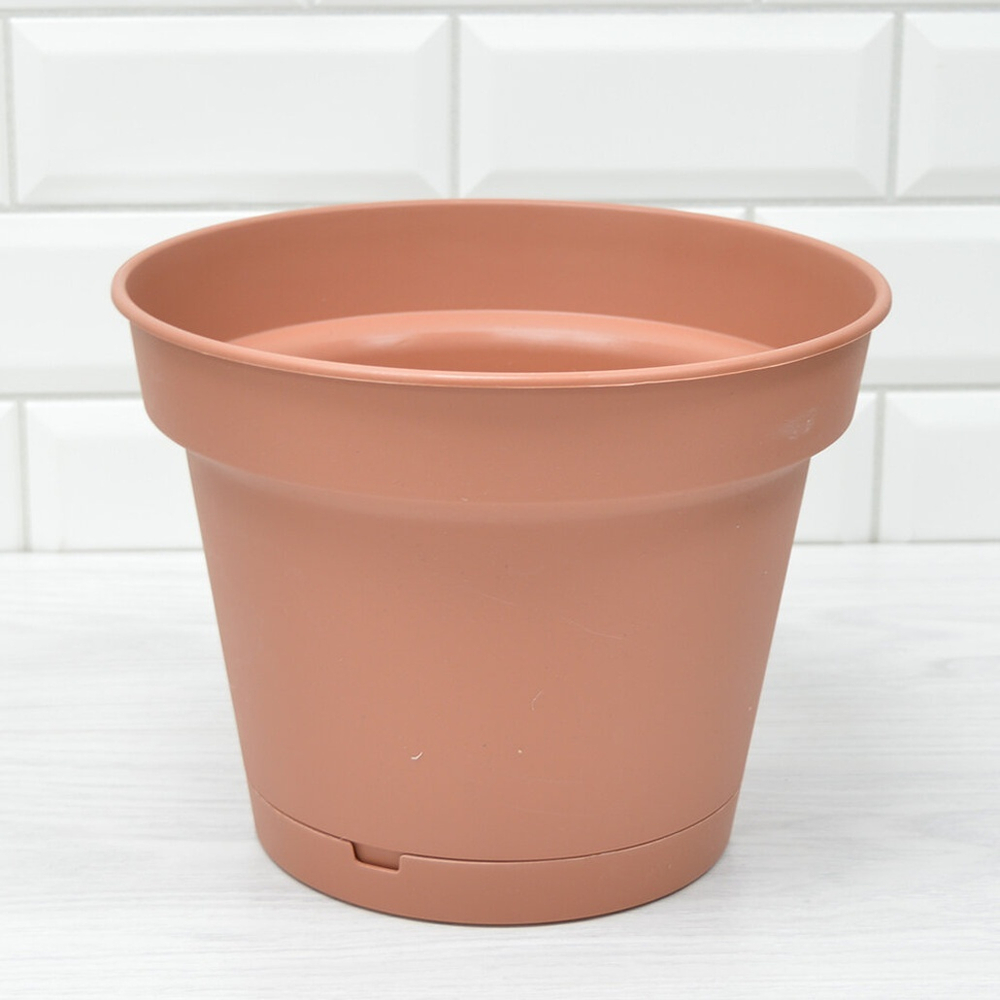 Горшок цветочный Mint 5л d240мм, терракотовый