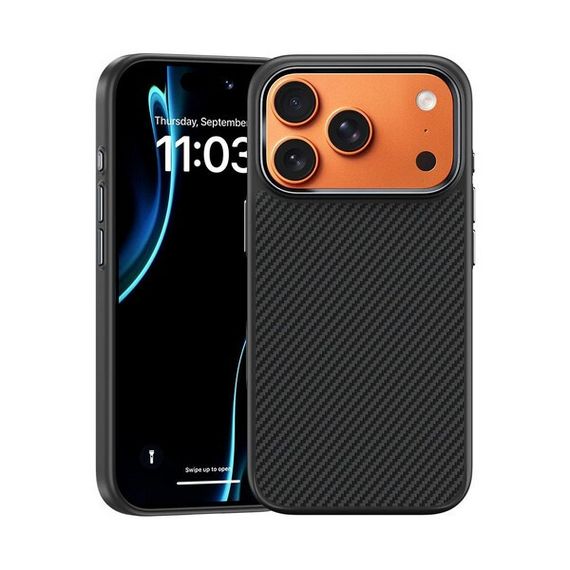 Чехол Benks ArmorPro Case built with Kevlar 600D для iPhone 17 Pro 6.3&quot; (C.K.FL.AP.BK.A069) черный (Black)