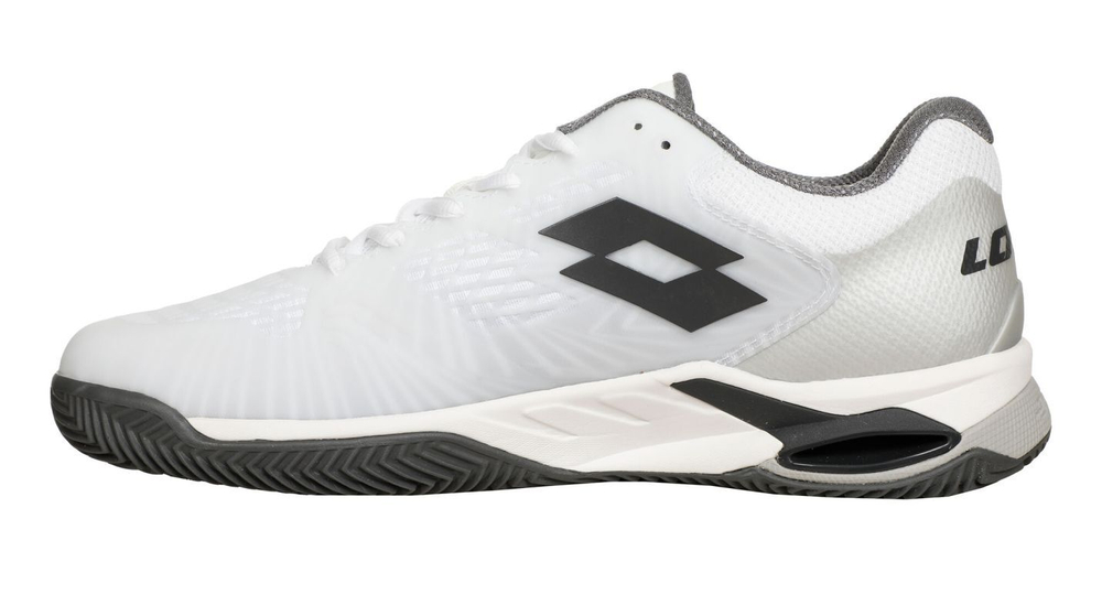 Теннисные кроссовки Lotto Mirage 100 II Clay - all white/asphalt/vapor gray