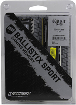 Модуль памяти Crucial Ballistix Sport DDR4 DIMM 8Gb KIT 2*4Gb PC4-21300