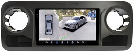 Магнитола для Mercedes-Benz Sprinter W907 2018+ - FarCar BX10-360-7296 монитор 10.36" 2K QLED на Android 13, 6Гб+128Гб, CarPlay, 4G SIM-слот, 4 камеры в комплекте