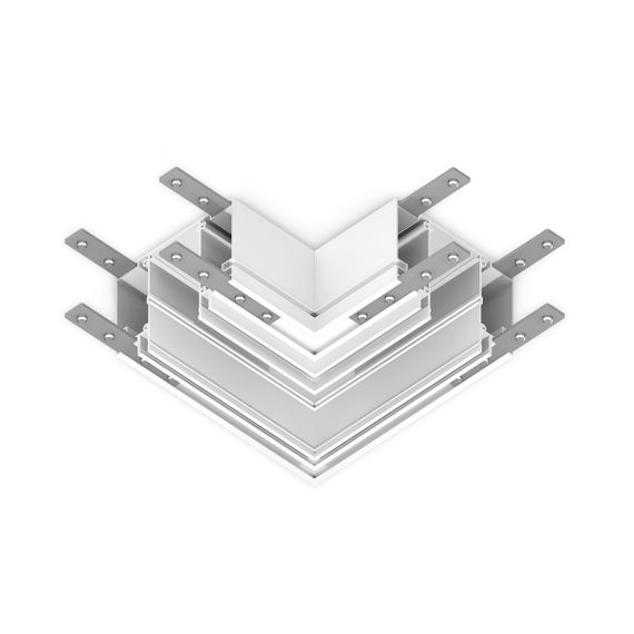 Коннектор L-образный встраиваемый Ambrella Light Track System Magnetic 220V GL1045