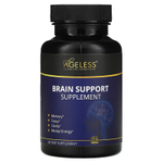 Ageless Foundation Laboratories, добавка для поддержки мозга, 60 капсул