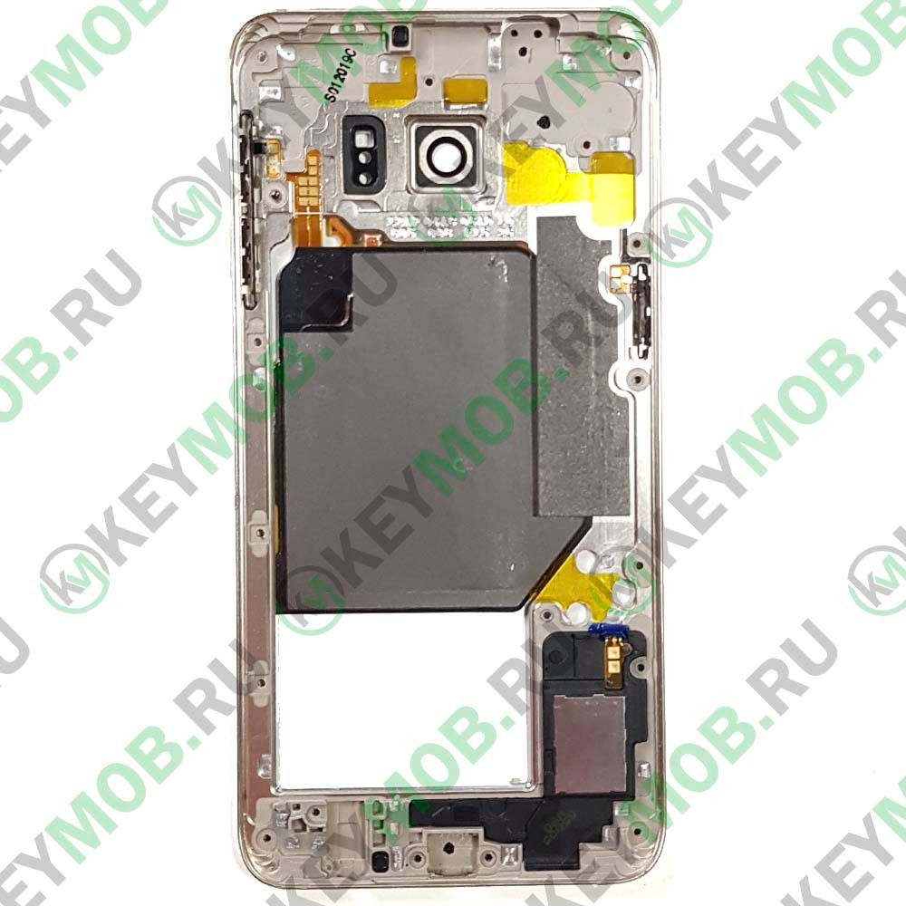 Средняя часть для телефона Samsung Galaxy S6 Edge+ (SM-G928F), Золотая