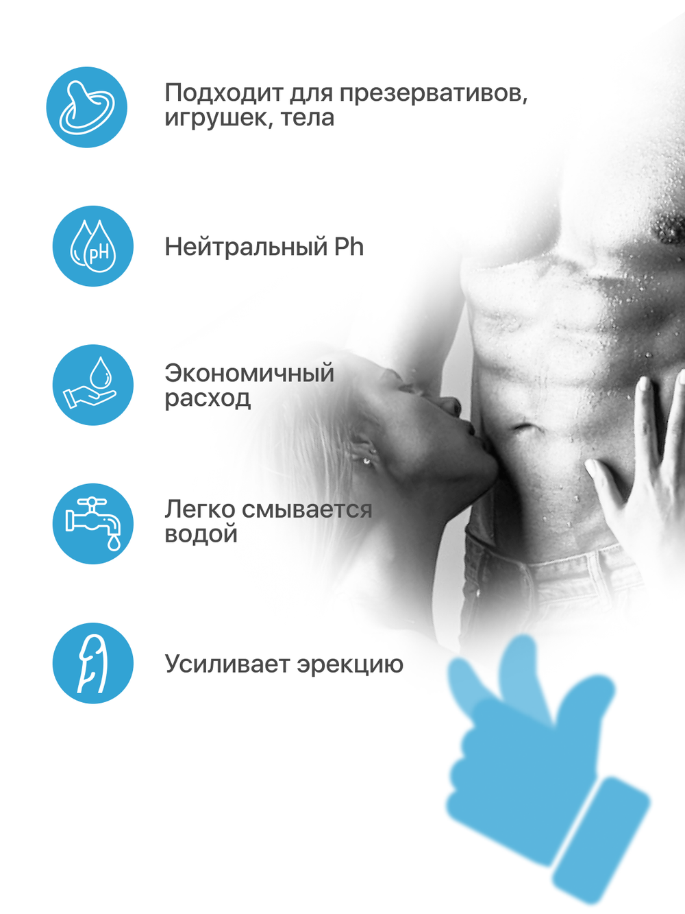 Смазка возбуждающая для мужчин Joydrops Erection, 50 мл