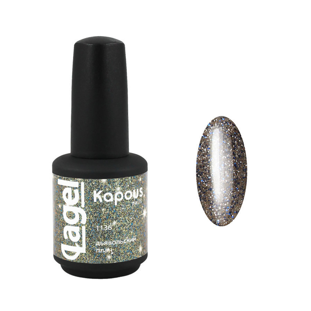 Гель-лак 1136 Дьявольский план LAGEL, Kapous, 15 мл