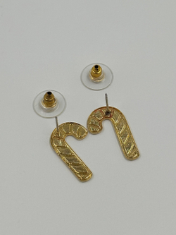 Серьги карамельная трость