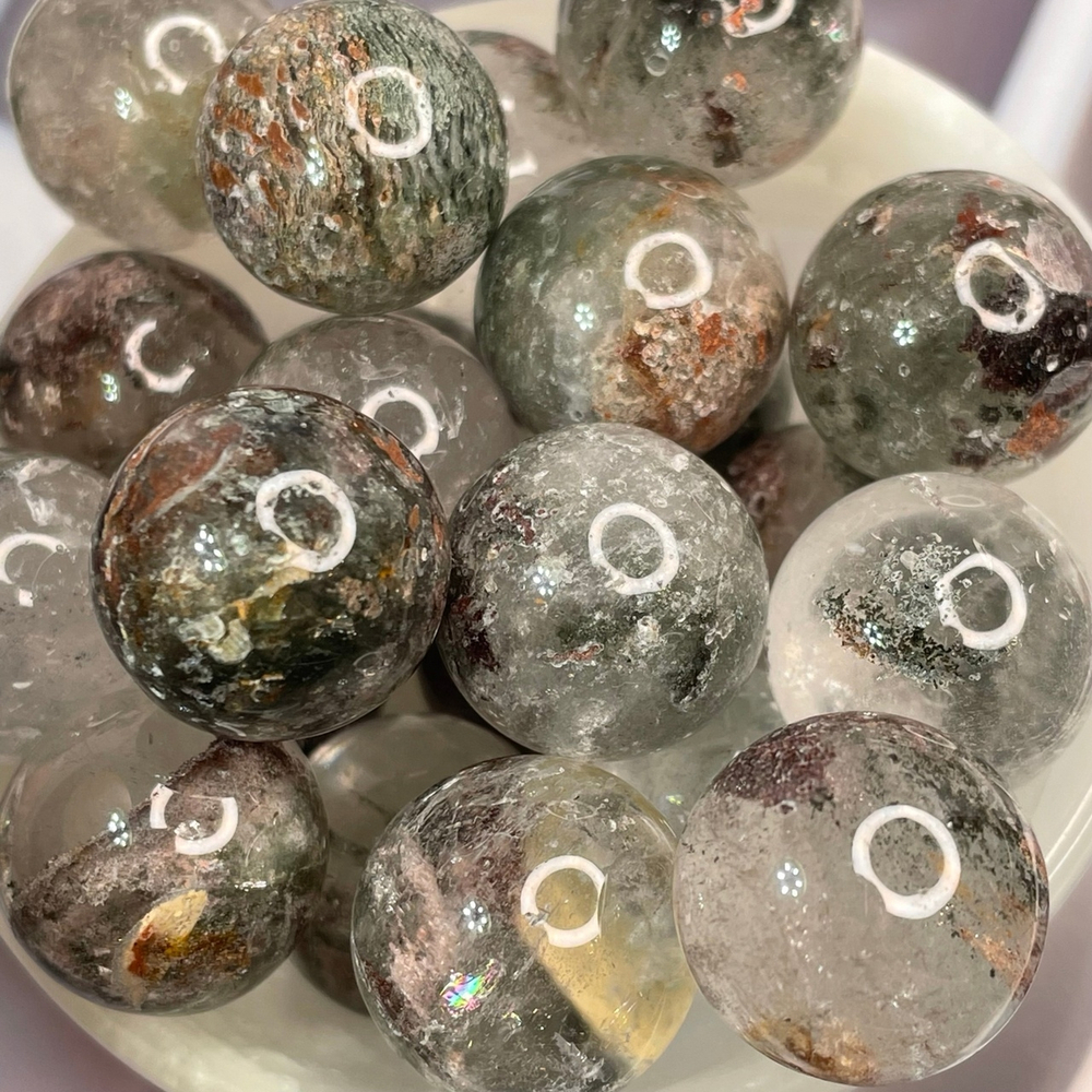 36025 Лодолит Кварц с породой Шар 17мм