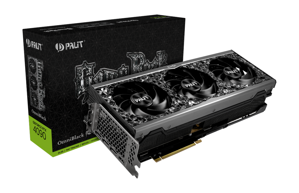 Видеокарта Palit GeForce RTX 4090 GameRock OmniBlack 24G